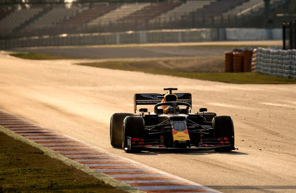 Barcelona Fevereiro 2019 Red Bull Durante Dias Teste Fórmula Circuito — Fotografia de Stock