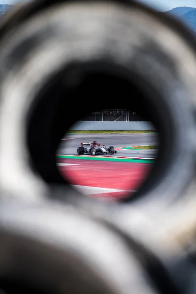 Barcelona Hiszpania Lutego 2019 Giovinazzi Formule Dni Testowe Circuit Barcelona — Zdjęcie stockowe