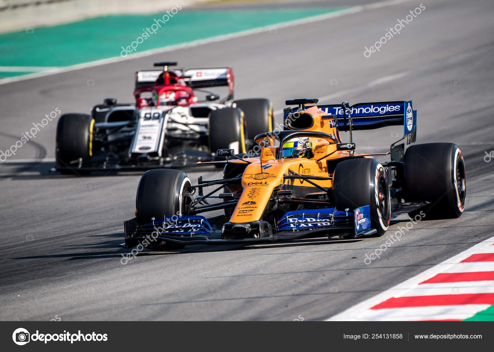 バルセロナ スペイン2月28日 19 ランド ノリスの間 バルセロナのサーキットのフォーミュラ1テスト日 カタルーニャ ストックエディトリアル用写真 C Ivi7g