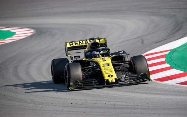 Барселона Іспанія Лютого 2019 Даніель Ricciardo Під Час Формули Випробування — стокове фото