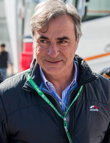 Barcelona Fevereiro 2019 Carlos Sainz Durante Dias Teste Fórmula Circuito Fotografias De Stock Royalty-Free