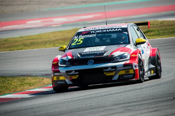 Barcelona Španělsko Březen 2019 Bennani Během Testů Wtcr Okruhu Barcelona — Stock fotografie