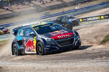 Barselona, İspanya - 27 Nisan 2019: Barcelona Catalunya Pisti'nde düzenlenen Fia Dünya Rallycross Şampiyonası.