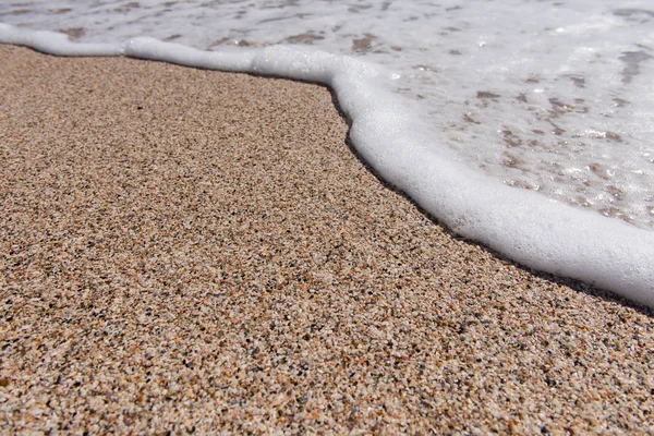 Sea Beach Sunny Day Close — Stock Photo, Image