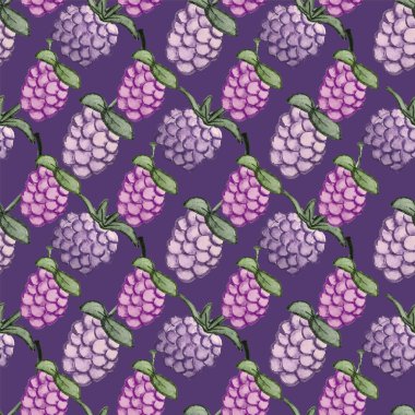 Çilek Dikişsiz Desen Tekrar Karo