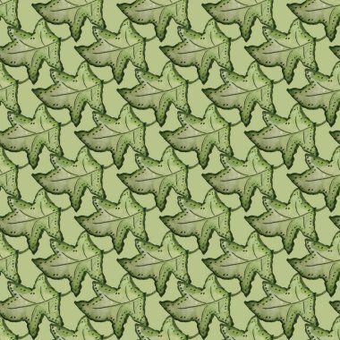 Turuncu Dikişsiz Desen Tekrar Karo