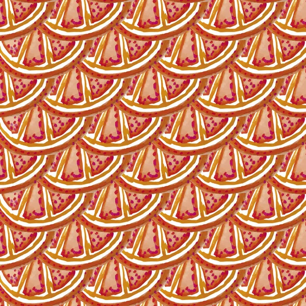 GRAPEFRUITOS PATRÓN SEAMLESS REPEAT TILE — Vector de stock