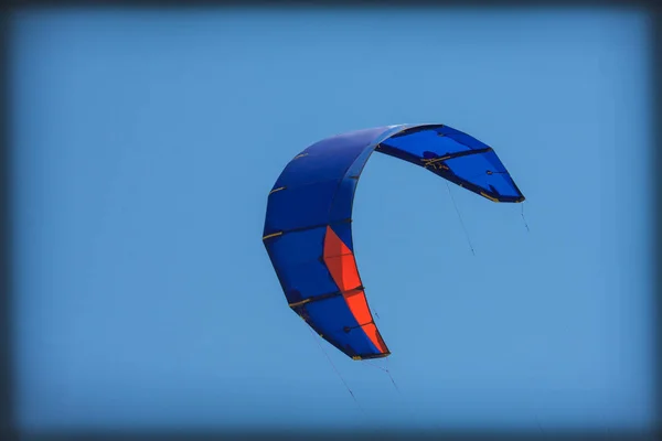 Kite Surfing Aegean Sea Kiss Two Seas — Stock Photo, Image