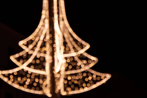 Dekorację Świąteczną Lampy — Zdjęcie stockowe