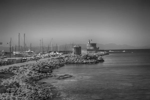 Rhodos Řecko Šířku Starého Města Rhodos Rhodos Řecko — Stock fotografie