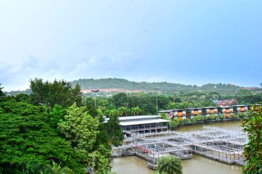 Dağlar, ağaçlar, tatil güzel ve ferahlatıcı doğa skywith