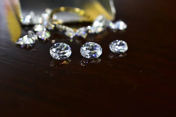 Symbole Dureté Diamantcomme Bijoux Rare Cher Vaut Peine Avoir Possession — Photo