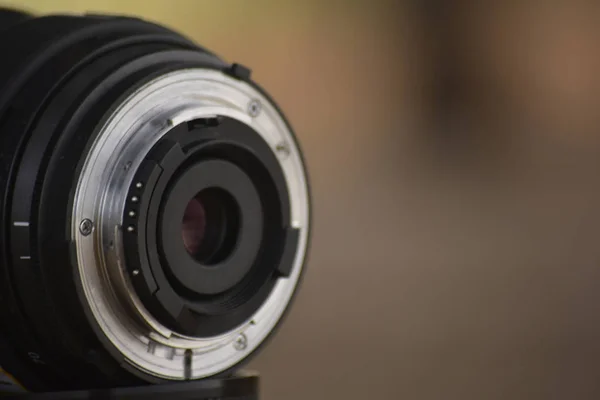 Kameralinsen Som Mycket Populär Bilden Klar Och Vacker Viktig Apparat — Stockfoto