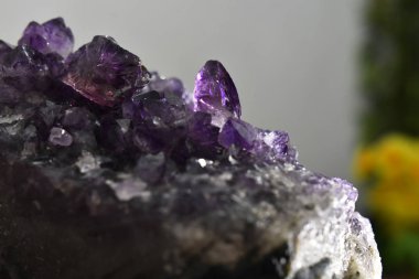 Mor Ametist Dörtlüsü Orijinal, doğal, güzel ve bulunması zor değerli bir öğedir