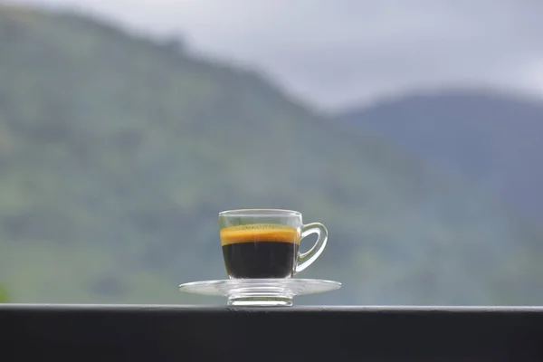 Black coffee is a hot coffee that can drink and get a taste of real coffee with a refreshing morning atmospher