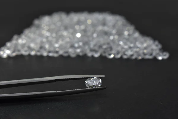 Vacker Diamant Som Vacker Glänsande Klar Ren Gjord Ett Lyxigt — Stockfoto