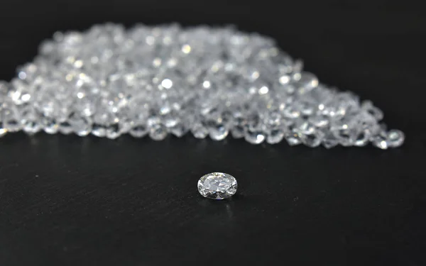 Ein Schöner Diamant Der Schön Glänzend Klar Sauber Und Einem — Stockfoto