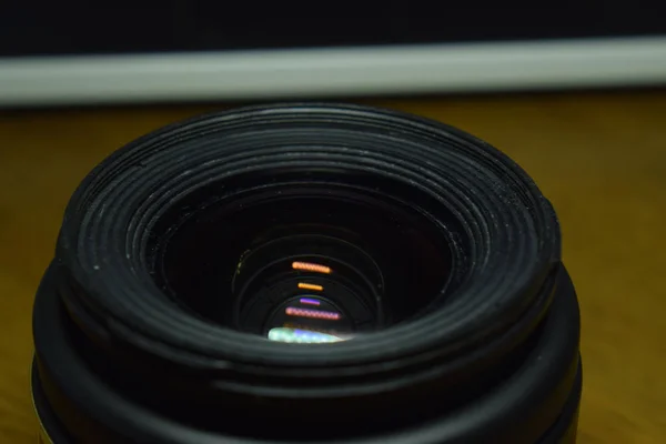 Lente Câmera Que Fornece Qualidade Nítida Bonita Para Fotógrafos Profissionais — Fotografia de Stock