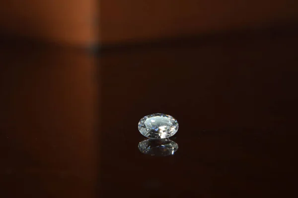 Beau Diamant Qui Est Beau Brillant Clair Propre Transformé Luxueux — Photo