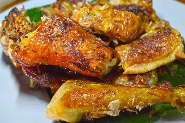 Ayam Panggang Adalah Makanan Populer Karena Harum Dan Lezat Dapat — Stok Foto