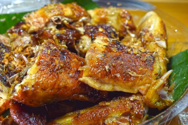 Ayam Panggang Adalah Makanan Populer Karena Harum Dan Lezat Dapat — Stok Foto