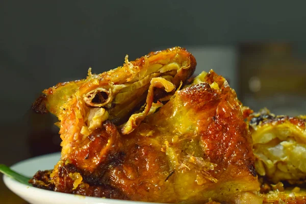 Frango Grelhado Alimento Popular Porque Perfumado Delicioso Pode Comer Qualquer — Fotografia de Stock