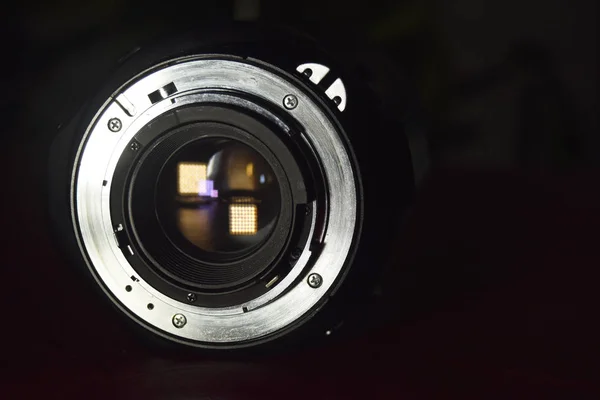 Camera Lens Provides Sharp Beautiful Quality Professional Photographers — Stock Photo, Image