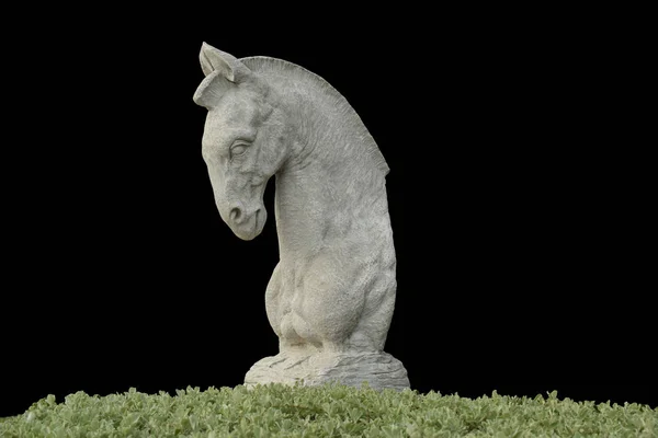 The horse statue is a leap To reach the finish line or victory