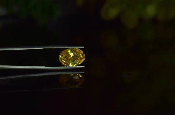 Yellow Diamond Diamond Beautiful Colors Rare Expensive Jewelry Making — ストック写真