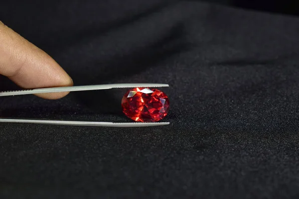Ruby Röd Pärla Vacker Naturen För Att Göra Dyra Smycken — Stockfoto
