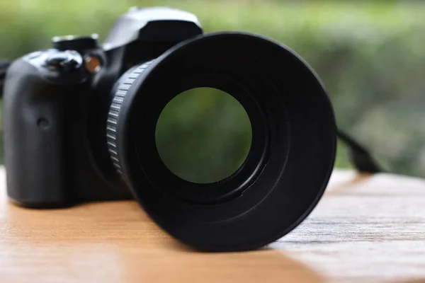 Câmera Lente Para Fotógrafos Profissionais — Fotografia de Stock