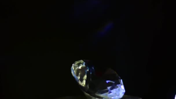 Diamanter Värdefulla Dyra Och Sällsynta För Tillverkning Smycken — Stockvideo