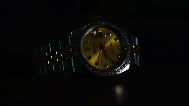 Luksusowe Zegarki Zegarek Który Jest Drogi — Wideo stockowe