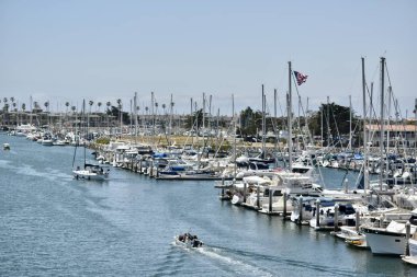 Oxnard, Ca, ABD 25 Mayıs 2019. Hollywood beach & Channel Islands Harbor.