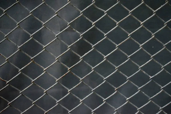 錆が付いているステンレス鋼のワイヤー網 — ストック写真