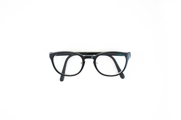 Gafas de vista modernas de joven fondo blanco. Aislado . — Foto de Stock