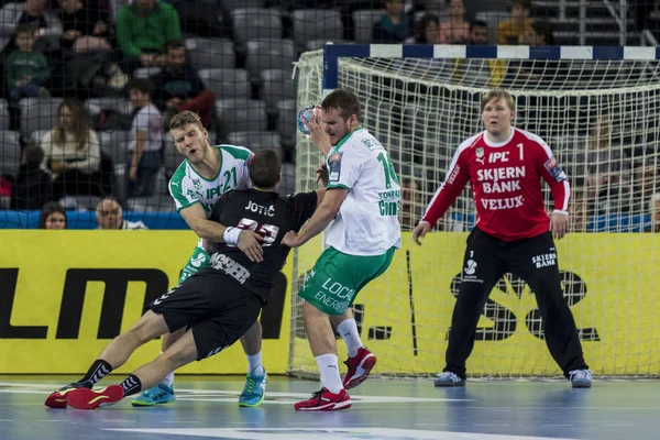 Zágráb Horvátország 2019 Február Ehf Mens Bajnoki Liga Zágráb Rendőrség — Stock Fotó