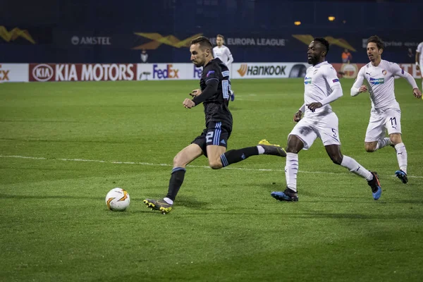 Zagreb Croatia February 2019 Uefa Europa League 2018 2019 Gnk — Stock Photo, Image