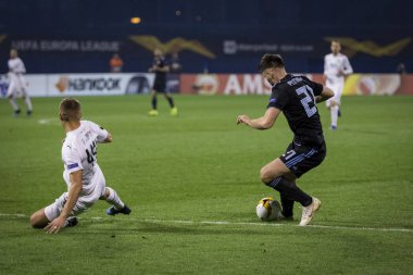 Zagreb, Hırvatistan - 21 Şubat 2019: Uefa Avrupa Ligi 2018 / 2019, Gnk Dinamo vs. Viktoria Plzen. Bruno Petkovi iş başında mı? (21)