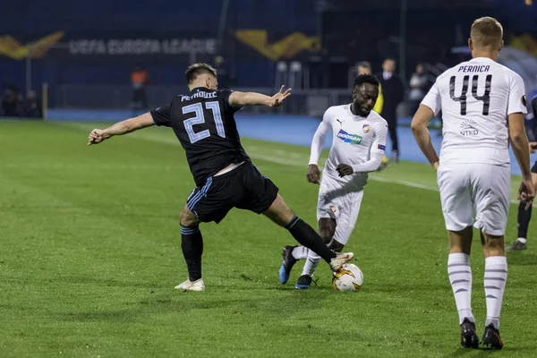 Zagreb Croatia Fevereiro 2019 Uefa Europa League 2018 2019 Gnk — Fotografia de Stock