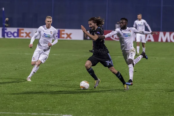 Zagreb Hırvatistan Şubat 2019 Uefa Avrupa Ligi 2018 2019 Gnk — Stok fotoğraf