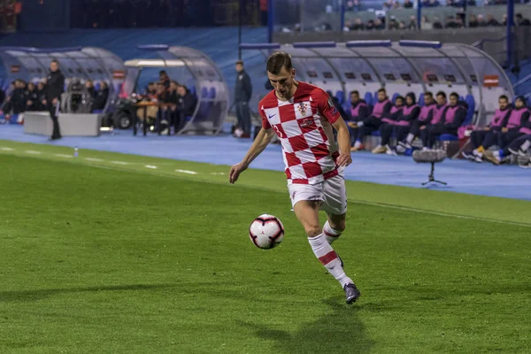 Záhřeb Chorvatsko Března 2019 Uefa Euro 2020 Kvalifikační Kolo Chorvatsko — Stock fotografie