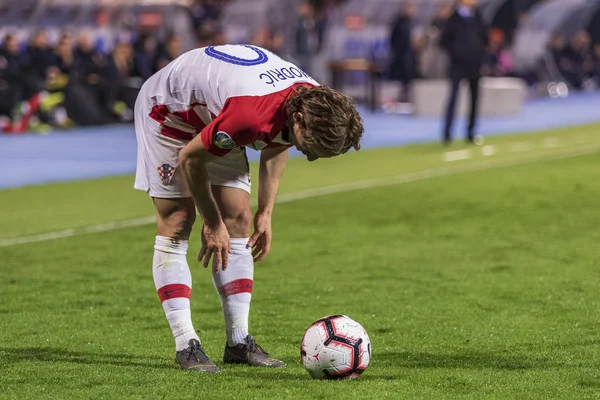 Zagreb Hırvatistan Mart 2019 Uefa Euro 2020 Eleme Turu Hırvatistan — Stok fotoğraf