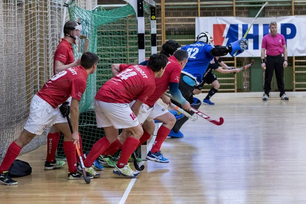 Zelina Croatia Januar 2018 Croatia Indoor Cup 2018 Hallenhockeyspiel Zwischen — Stockfoto