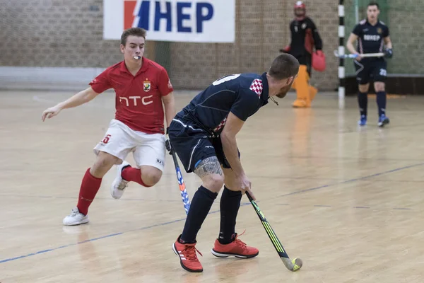 Zelina Croatie Janvier 2018 Croatia Indoor Cup 2018 Match Hockey — Photo