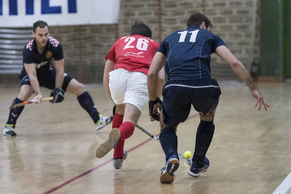 Zelina Croazia Gennaio 2018 Croazia Indoor Cup 2018 Partita Hockey — Foto Stock