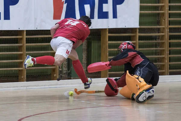 Zelina Croatia Januar 2018 Croatia Indoor Cup 2018 Hallenhockeyspiel Zwischen — Stockfoto