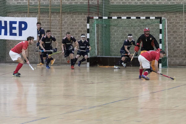 Zelina Croacia Enero 2018 Croatia Indoor Cup 2018 Partido Hockey —  Fotos de Stock