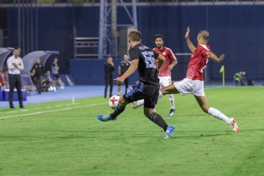 ZAGREB, CROATIA - JULY 24, 2018: UEFA Champions League match between GNK Dinamo Zagreb and Hapoel Beer-Sheva FC (5-0). In action Emir DILAVER (66)