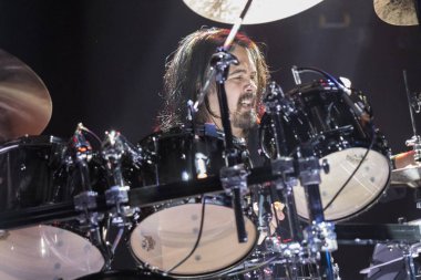 Zagreb, Hırvatistan - 09 Mart 2018: Amerikalı rock grubu Toto The Sun Tour 'da 40 Seyahate çıktı. 